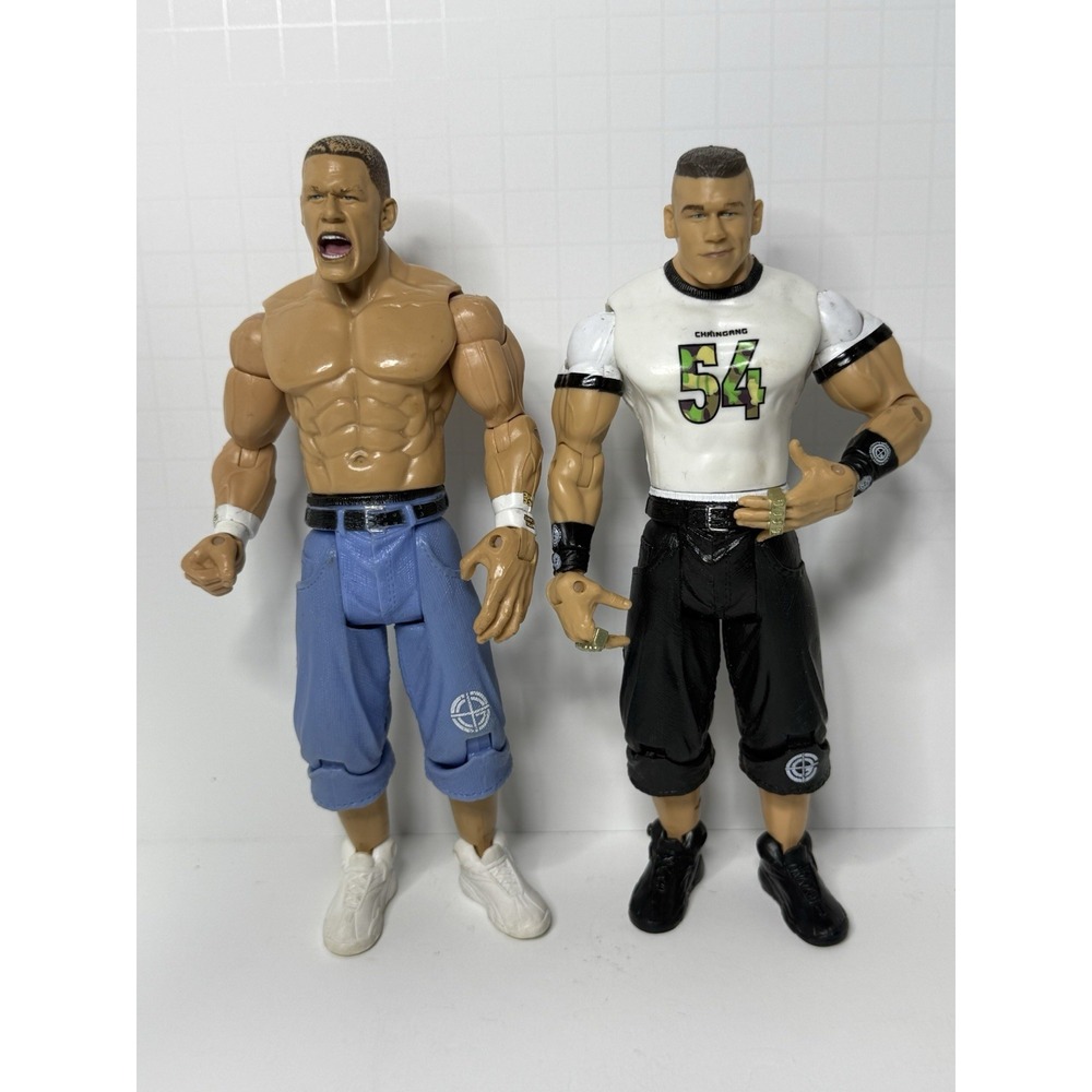 Jakks John Cena 2003 WWE WWF Wrestling Action Figures Lot Of 2